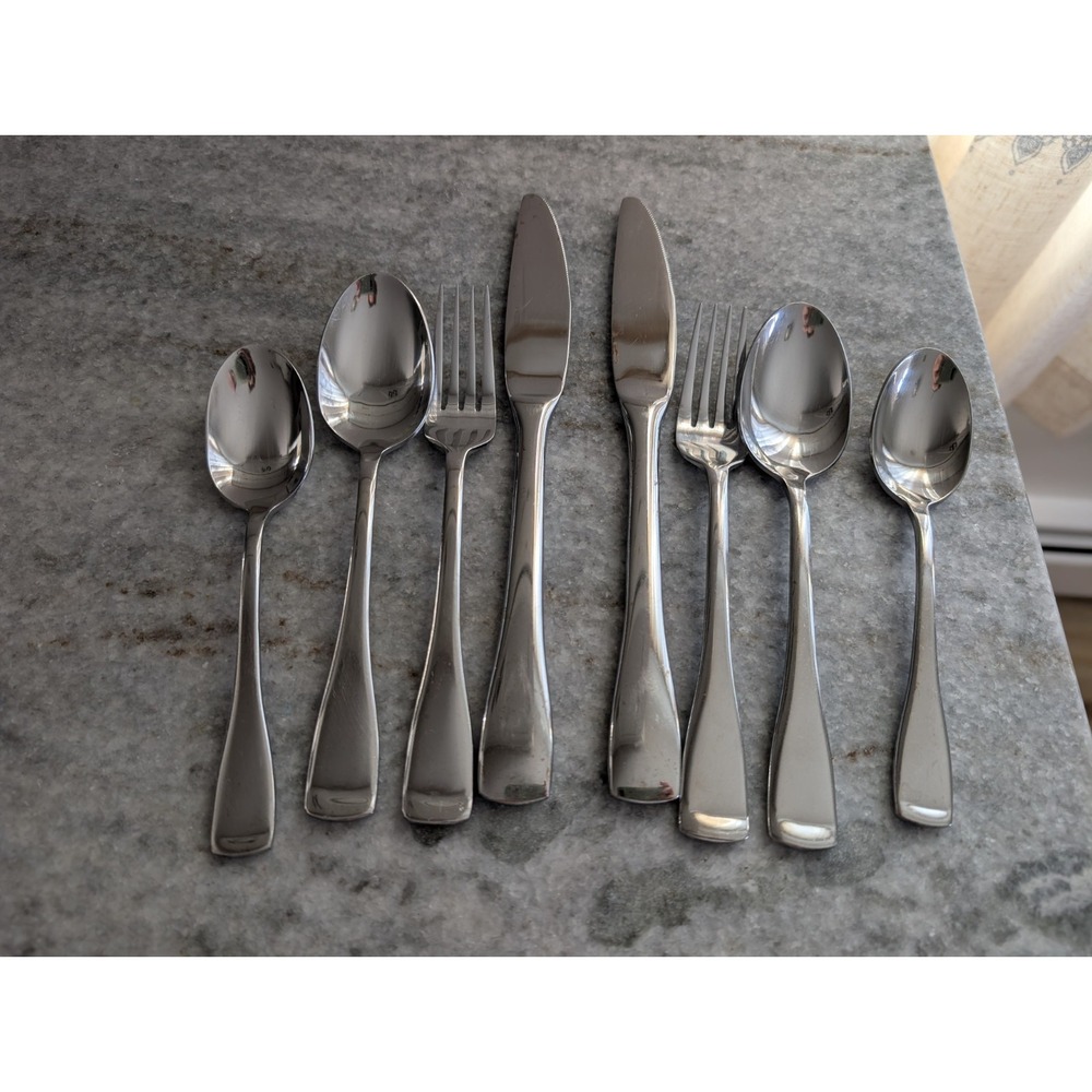 ONEIDA SURGE STAINLESS FLATWARE CHINA 8-PCS.